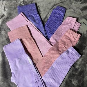 4 pairs of GymShark leggings size S